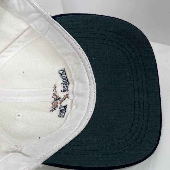 Crooked Tree Golf Club‎ White Blue Cotton Hat Adjustable Leather Strapback Cap - Picture 2 of 8